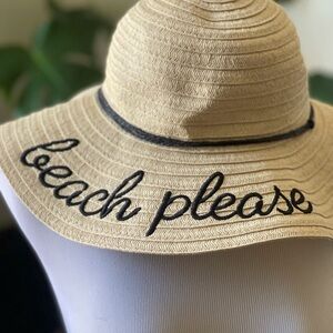 Beach Please Sun Hat NWOT